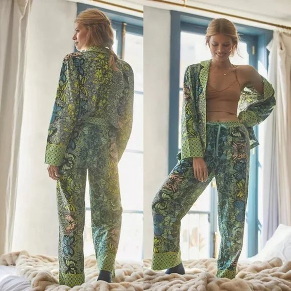 Anthropologie Other - Anthropologie Alexandra Farmer Secret Garden Flannel Pajama Pants NEW